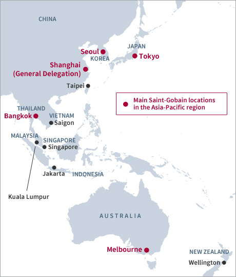 Saint-Gobain General Delegation in the Asia-Pacific region